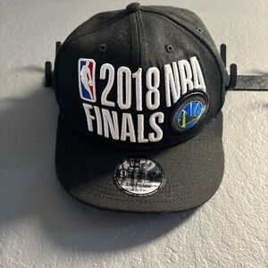 Golden State Warriors 2018 NBA Finals New Era 9FIFTY Snapback Hat Black One Size
